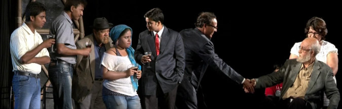 In the Foyer of Vaclav Library USA...